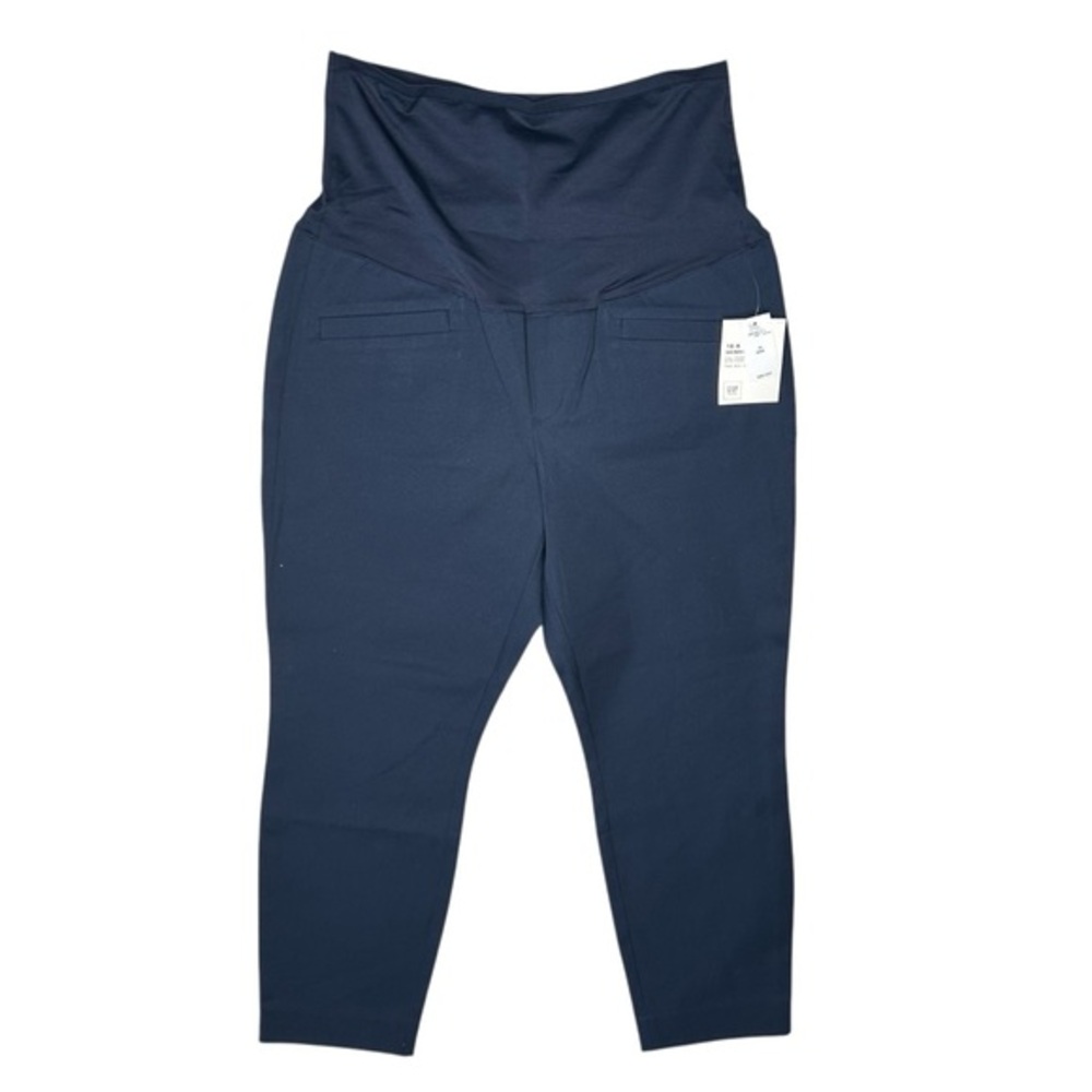 GAP Maternity Skinny Ankle Full‎ Panel over Belly Blue stretch Pants 16 NWT